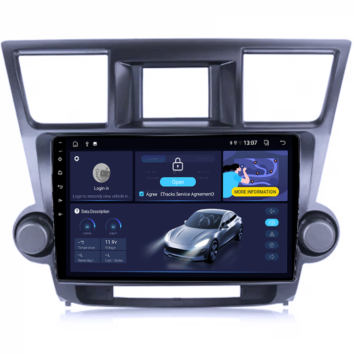 Navigatie dedicata Toyota Highlander 2 2007-2014, 4GB RAM 64GB ROM, Octacore, Android 14, Display QLED  9", Carplay&Android Auto, SIM 4G, Ventilator Activ [2]