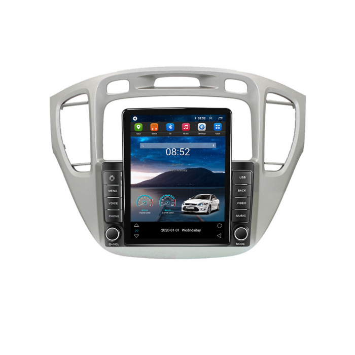 Navigatie dedicata Toyota Highlander 2000-2007,Tesla Style, ANDROID 13,Carplay&Android Auto, 10 inch , 8+128GB, Internet, Aplicatii, Waze, GPS [3]