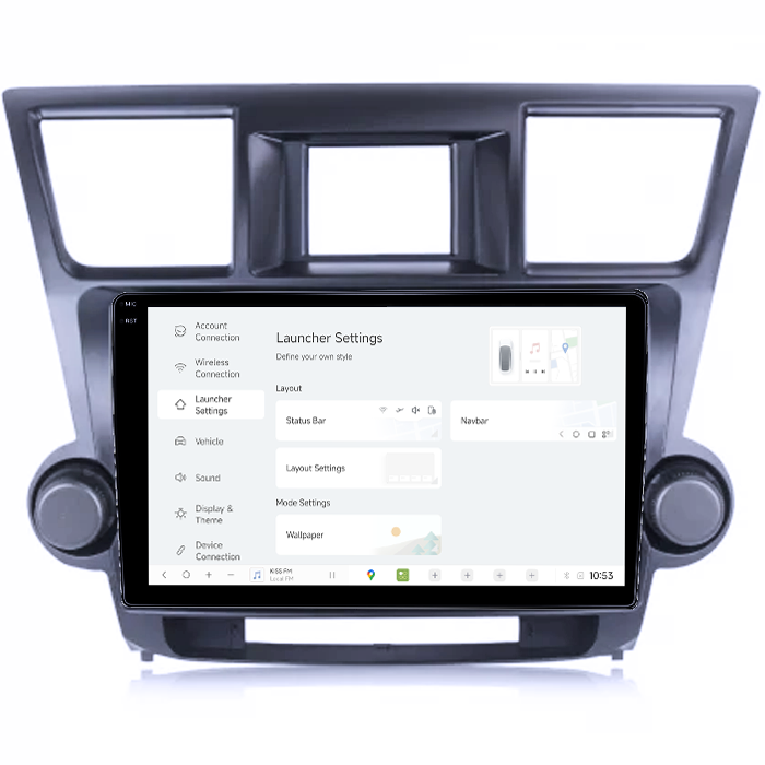 Navigatie dedicata Toyota Highlander 2009-2014, DUDU3, 4GB RAM 64GB ROM, Octacore, Platforma 8581, Android, Display QLED 9", DSP, Carplay&AndroidAuto [5]