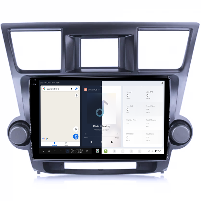 Navigatie dedicata Toyota Highlander 2009-2014, DUDU3, 4GB RAM 64GB ROM, Octacore, Platforma 8581, Android, Display QLED 9", DSP, Carplay&AndroidAuto [2]