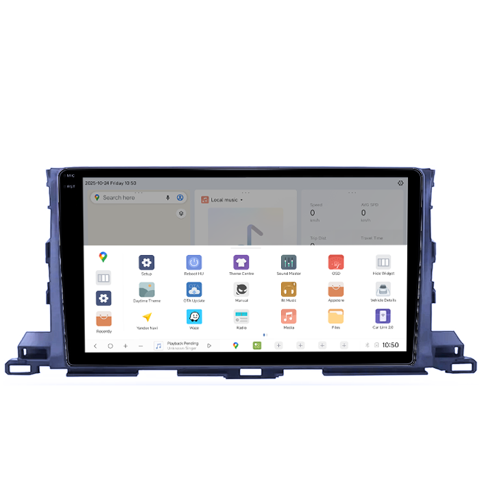 Navigatie dedicata Toyota Highlander 2014-2018, DUDU3, 4GB RAM 64GB ROM, Octacore, Platforma 8581, Android, Display QLED 9", DSP, Carplay&AndroidAuto [3]