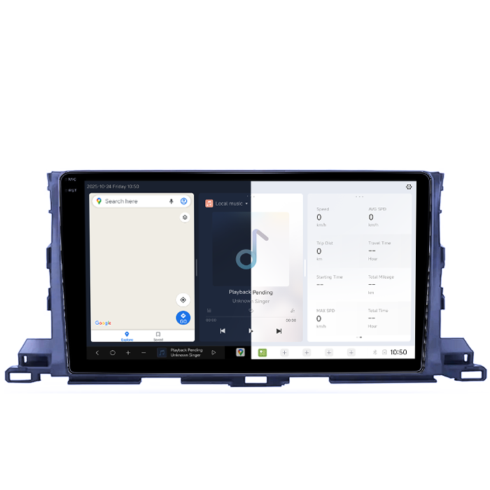 Navigatie dedicata Toyota Highlander 2014-2018, DUDU3, 4GB RAM 64GB ROM, Octacore, Platforma 8581, Android, Display QLED 9", DSP, Carplay&AndroidAuto [2]