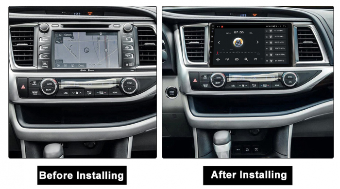 Navigatie dedicata Toyota Highlander 2013-2018, 4GB RAM 64GB ROM, Octacore, Android 13, Display QLED 10", DSP, Carplay, Android Auto, Internet, Youtube, Waze, WIFI, Bluetooth [5]