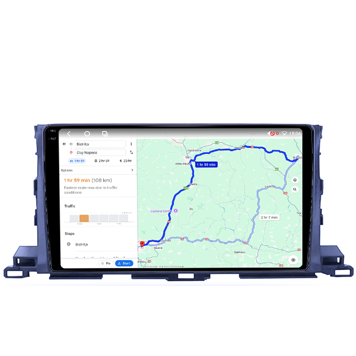 Navigatie dedicata Toyota Highlander 2013-2018, 4GB RAM 64GB ROM, Octacore, Android 14, Display QLED 1K 10", Carplay&Android Auto, SIM 4G, Ventilator Activ [4]