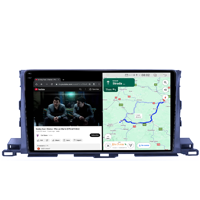 Navigatie dedicata Toyota Highlander 2014-2018, 4GB RAM 64GB ROM, Quad Core, Display 9" QLED 1K, Carplay, Android 14, Bluetooth, Magazin Play, Suport Camere AHD [4]
