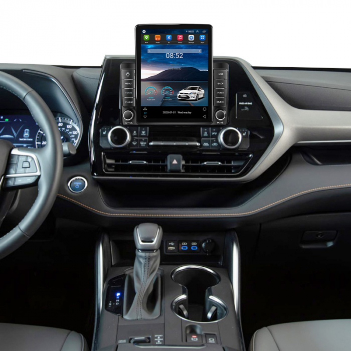 Navigatie dedicata Toyota Highlander Kluger 2022,Tesla Style, ANDROID 13,Carplay&Android Auto, 10 inch , 8+128GB, Internet, Aplicatii, Waze, GPS [4]