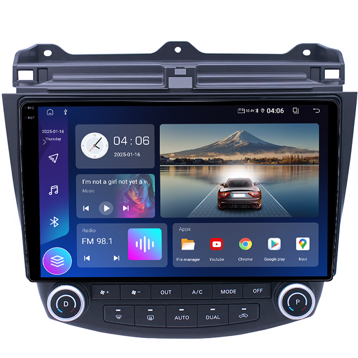 Navigatie dedicata Toyota Accord VII 2003 - 2008, 12GB RAM 256GB ROM, Android 14, Rezolutie 2K, Display QLED, 9", DSP, Carplay, Android Auto, Internet, Youtube, Waze, Wi Fi, USB [2]