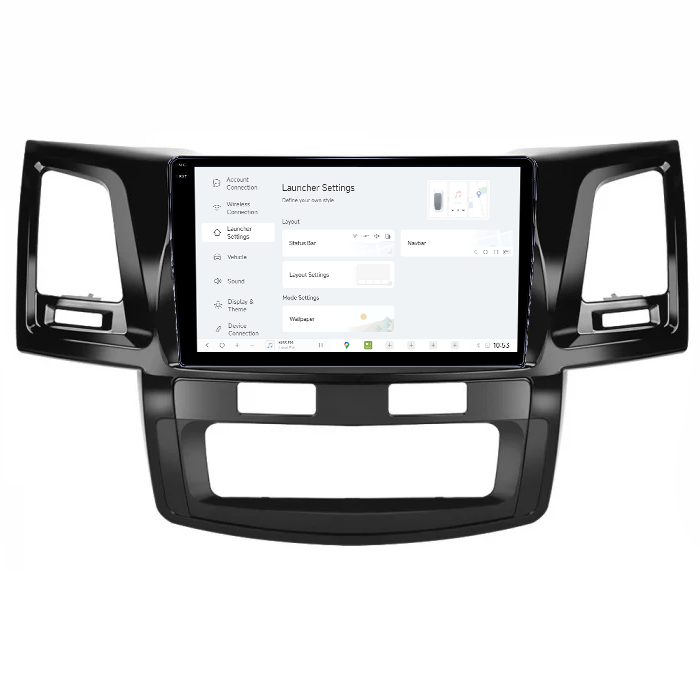 Navigatie dedicata Toyota Hilux 2005-2015, DUDU3, 4GB RAM 64GB ROM, Octacore, Platforma 8581, Android, Display QLED 9", DSP, Carplay&AndroidAuto [5]
