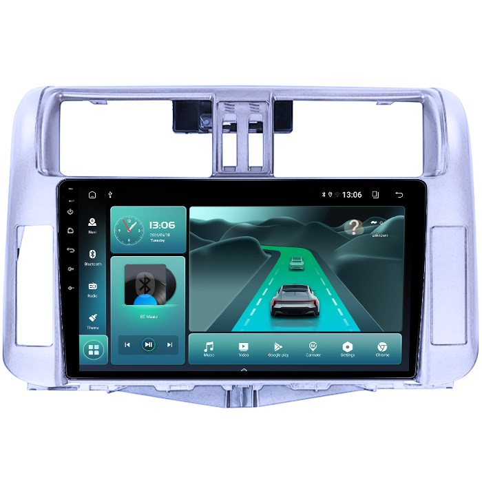 Navigatie dedicata Toyota Land Prado 2013-2017, 4GB RAM 64GB ROM, Procesor Qualcomm Octacore, Android 14, Rezolutie 2K, Display QLED 10", DSP, Carplay&Android Auto, SIM [4]