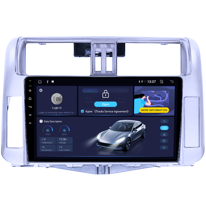 Navigatie dedicata Toyota Land Prado 2013-2017, 8GB RAM 128GB ROM, Octacore, Platforma TS18, Android 14, Display QLED 10", Suporta camera 360", DSP, Carplay&AndroidAuto [2]