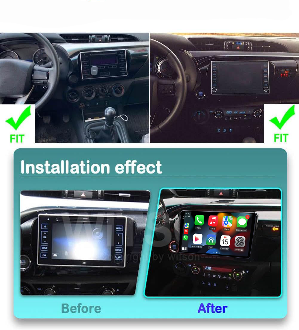 Navigatie dedicata Toyota Hilux 2015-2020, DUDU3, 4GB RAM 64GB ROM, Octacore, Platforma 8581, Android, Display QLED 9", DSP, Carplay&AndroidAuto [6]