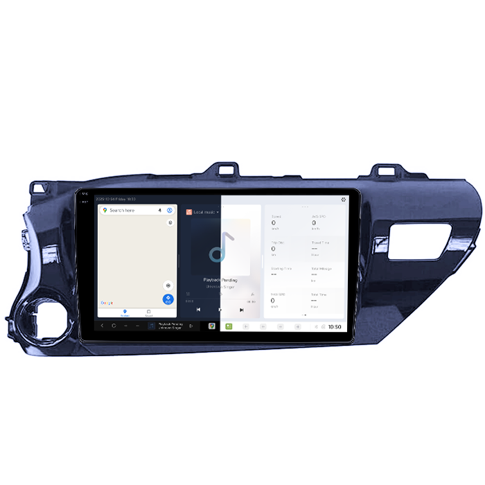 Navigatie dedicata Toyota Hilux 2015-2020, DUDU3, 4GB RAM 64GB ROM, Octacore, Platforma 8581, Android, Display QLED 9", DSP, Carplay&AndroidAuto [2]