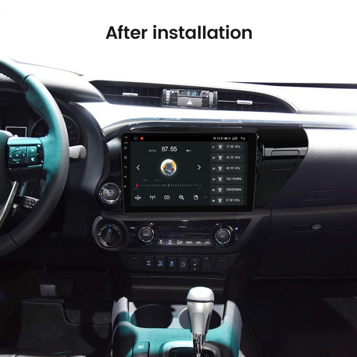 Navigatie dedicata Toyota Hilux 2015-2020, 4 GB RAM 32 ROM, Android 13, Display QLED, 10", DSP, Carplay, Android Auto, Internet, Youtube, Waze, WI-FI, USB, Bluetooth [4]