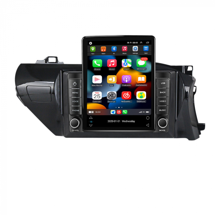 Navigatie dedicata Toyota Hilux 2015-2020,Tesla Style, ANDROID 13,Carplay&Android Auto, 10 inch , 8+128GB, Internet, Aplicatii, Waze, GPS [2]