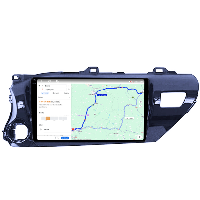 Navigatie dedicata Toyota Hilux 2016, 4GB RAM 64GB ROM, Octacore, Android 14, Display QLED 1K 10", Carplay&Android Auto, SIM 4G, Ventilator Activ [4]