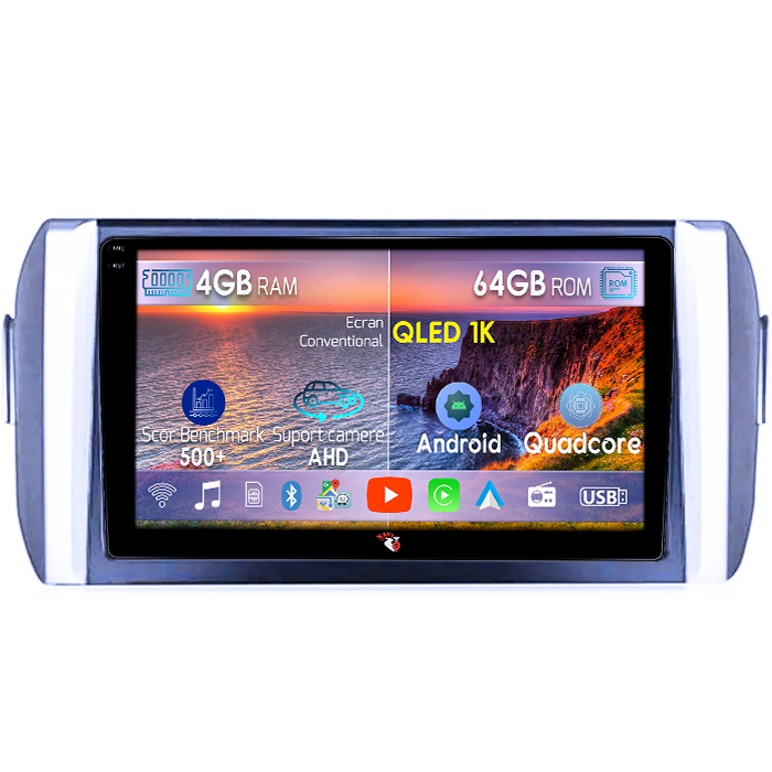 Navigatie dedicata Toyota Innova 2015-2017, 4GB RAM 64GB ROM, Octacore, Android 14, Display QLED 1K 9", Carplay&Android Auto, SIM 4G, Ventilator Activ [1]