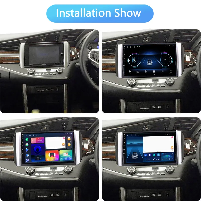 Navigatie dedicata Toyota Innova 2015-2017, 4GB RAM 64GB ROM, Procesor Qualcomm Octacore, Android 14, Rezolutie 2K, Display QLED 9", DSP, Carplay&Android Auto, SIM 4G [6]