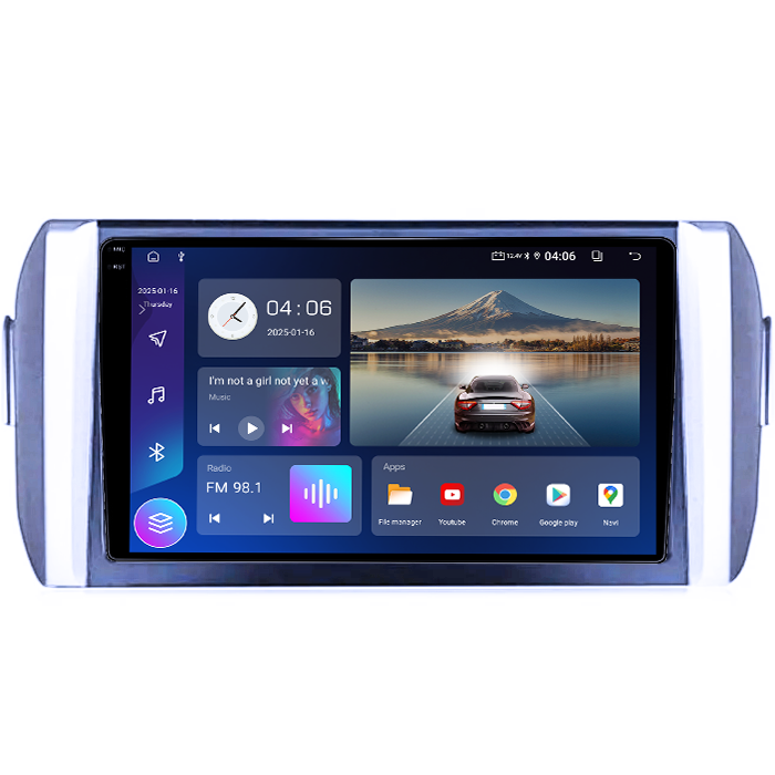 Navigatie dedicata Toyota Innova 2015-2017, 4GB RAM 64GB ROM, Quad Core, Display 9" QLED 1K, Carplay, Android 14, Bluetooth, Magazin Play, Suport Camere AHD [2]