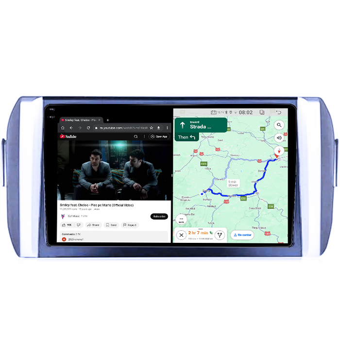 Navigatie dedicata Toyota Innova 2015-2017, 4GB RAM 64GB ROM, Quad Core, Display 9" QLED 1K, Carplay, Android 14, Bluetooth, Magazin Play, Suport Camere AHD [4]