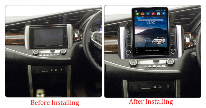 Navigatie dedicata Toyota Innova 2015-2017,Tesla Style, ANDROID 13,Carplay&Android Auto, 10 inch , 8+128GB, Internet, Aplicatii, Waze, GPS [3]