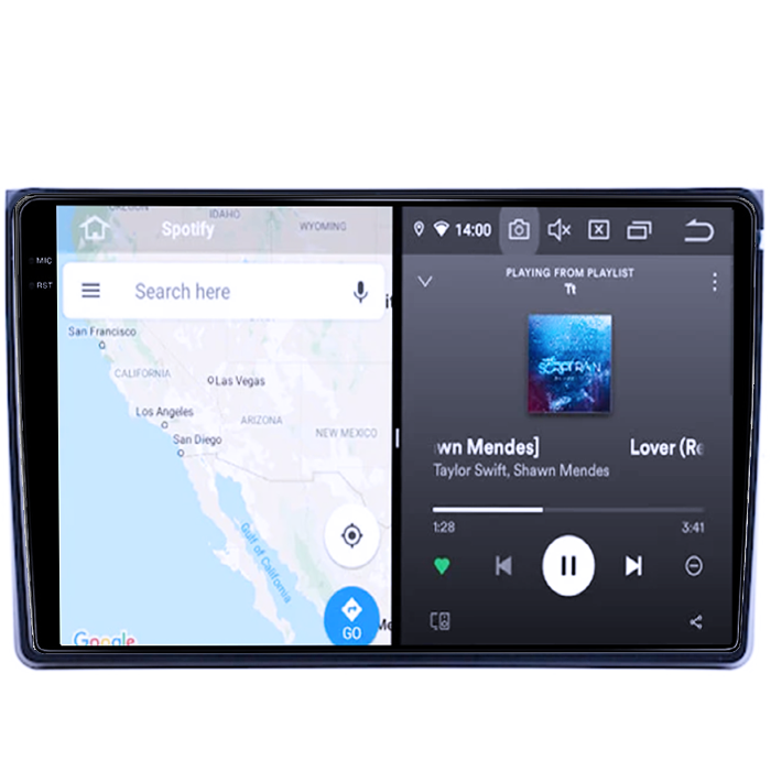 Navigatie dedicata Toyota Isis, 8GB RAM 128GB ROM, Octacore, Platforma TS18, Android 14, Display QLED 10", Suporta camera 360", DSP, Carplay&Android Auto, SIM 4G, Ventilator Activ [1]