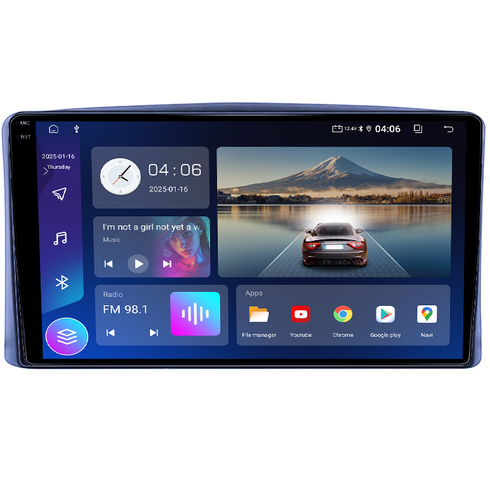 Navigatie dedicata Toyota Land Cruiser 100 1998-2007, 4GB RAM 64GB ROM, Quad Core, Display 9" QLED 1K, Carplay, Android 14, Bluetooth, Magazin Play, Suport Camere AHD [2]