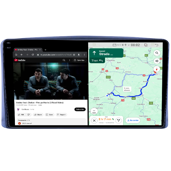 Navigatie dedicata Toyota Land Cruiser 100 1998-2007, 4GB RAM 64GB ROM, Quad Core, Display 9" QLED 1K, Carplay, Android 14, Bluetooth, Magazin Play, Suport Camere AHD [4]