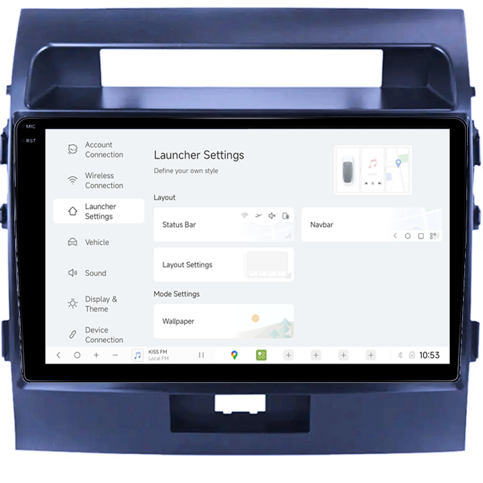 Navigatie dedicata Toyota Land Cruiser 200 2008-2015, DUDU3, 4GB RAM 64GB ROM, Octacore, Platforma 8581, Android, Display QLED 9", DSP, Carplay&AndroidAuto [5]