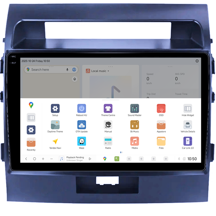 Navigatie dedicata Toyota Land Cruiser 200 2008-2015, DUDU3, 4GB RAM 64GB ROM, Octacore, Platforma 8581, Android, Display QLED 9", DSP, Carplay&AndroidAuto [3]