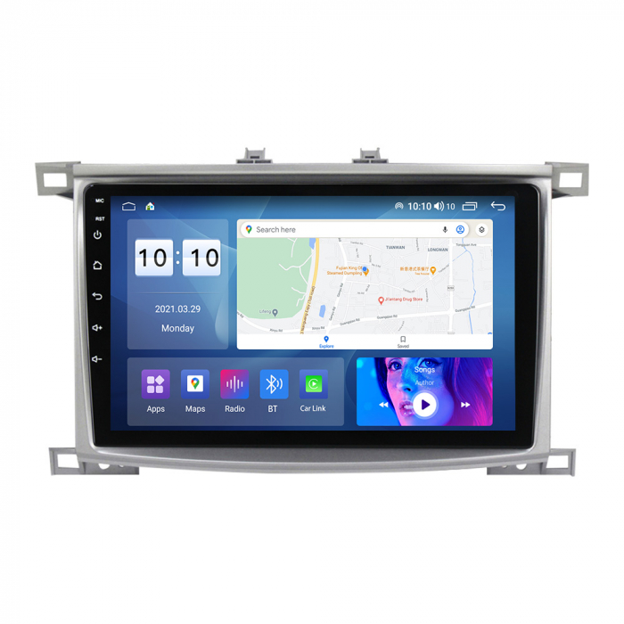 Navigatie dedicata Toyota Land Cruiser 100 2002-2007, 4GB RAM 64GB ROM, Octacore, Android 13, Display QLED 10", DSP, Carplay, Android Auto, Internet, Youtube, Waze, WIFI, Bluetooth [3]