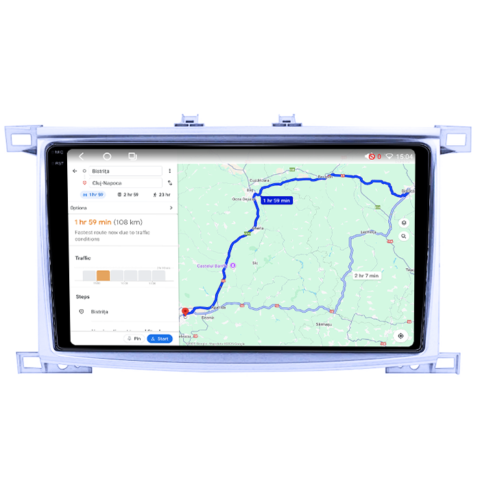 Navigatie dedicata Toyota Land Cruiser 100 2002-2007, 4GB RAM 64GB ROM, Octacore, Android 14, Display QLED 1K 10", Carplay&Android Auto, SIM 4G, Ventilator Activ [4]