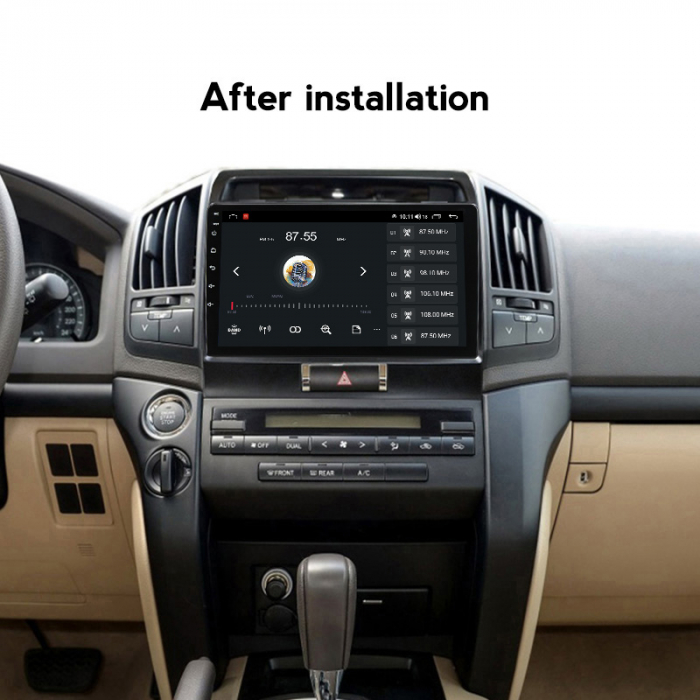 Navigatie dedicata Toyota Land Cruiser 200 2008-2015, 4 GB RAM 32 ROM, Android 13, Display QLED, 10", DSP, Carplay, Android Auto, Internet, Youtube, Waze, WI-FI, USB, Bluetooth [5]