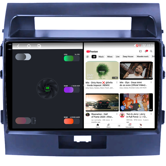 Navigatie dedicata Toyota Land Cruiser 200 2008-2015, 4GB RAM 32GB ROM, Octacore, Android 14, Display QLED 1K 10", DSP, Carplay&Android Auto, SIM 4G, Bluetooth, Ventilator Activ [3]