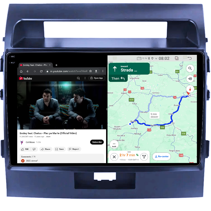 Navigatie dedicata Toyota Land Cruiser 200 2008-2015, 4GB RAM 64GB ROM, Quadcore, Android 14, Display QLED 1K, 10", DSP, Carplay&Android Auto, Suport camere AHD [4]