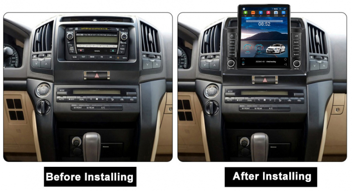 Navigatie dedicata Toyota Land Cruiser 200 2008-2015,Tesla Style, ANDROID 13,Carplay&Android Auto, 10 inch , 8+128GB, Internet, Aplicatii, Waze, GPS [3]