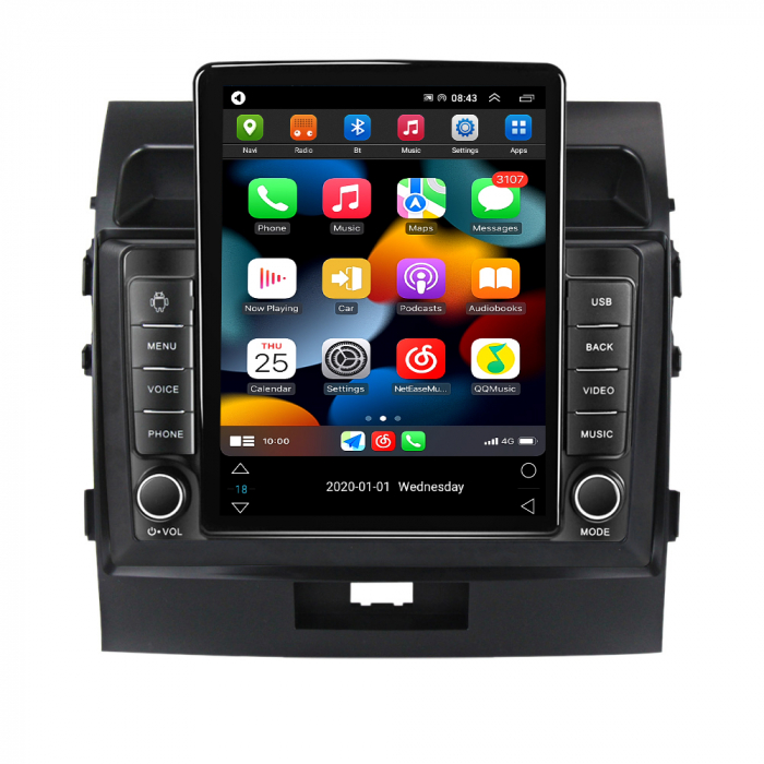 Navigatie dedicata Toyota Land Cruiser 200 2008-2015,Tesla Style, ANDROID 13,Carplay&Android Auto, 10 inch , 8+128GB, Internet, Aplicatii, Waze, GPS [2]