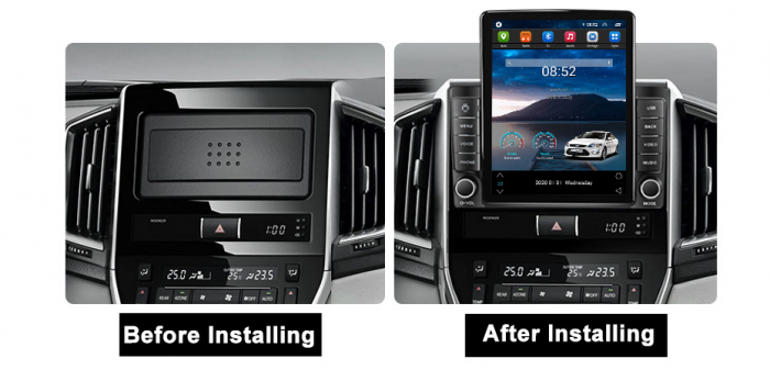 Navigatie dedicata Toyota Land Cruiser 200 2015-2018,Tesla Style, ANDROID 13,Carplay&Android Auto, 10 inch , 8+128GB, Internet, Aplicatii, Waze, GPS [4]