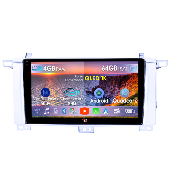 Navigatie dedicata Toyota Land Cruiser 2005, 4GB RAM 64GB ROM, Octacore, Android 14, Display QLED 1K 9", Carplay&Android Auto, SIM 4G, Ventilator Activ [1]