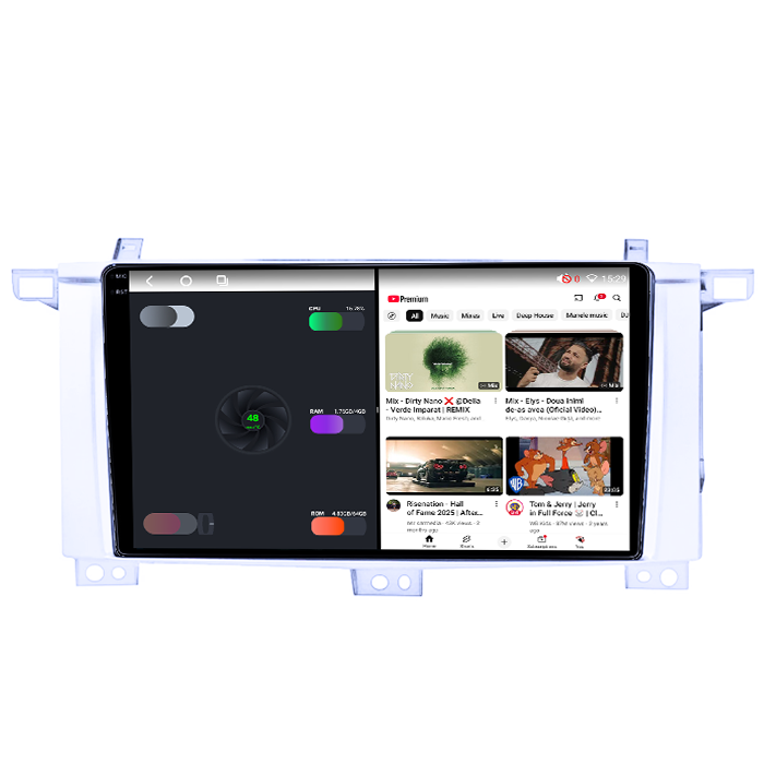 Navigatie dedicata Toyota Land Cruiser 2005, 4GB RAM 64GB ROM, Procesor Qualcomm Octacore, Android 14, Rezolutie 2K, Display QLED 9", DSP, Carplay&Android Auto, SIM 4G [4]