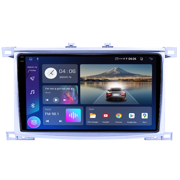 Navigatie dedicata Toyota Land Cruiser 2005, 4GB RAM 64GB ROM, Quad Core, Display 10.1" QLED 1K, Carplay, Android 14, Bluetooth, Magazin Play, Suport Camere AHD [4]