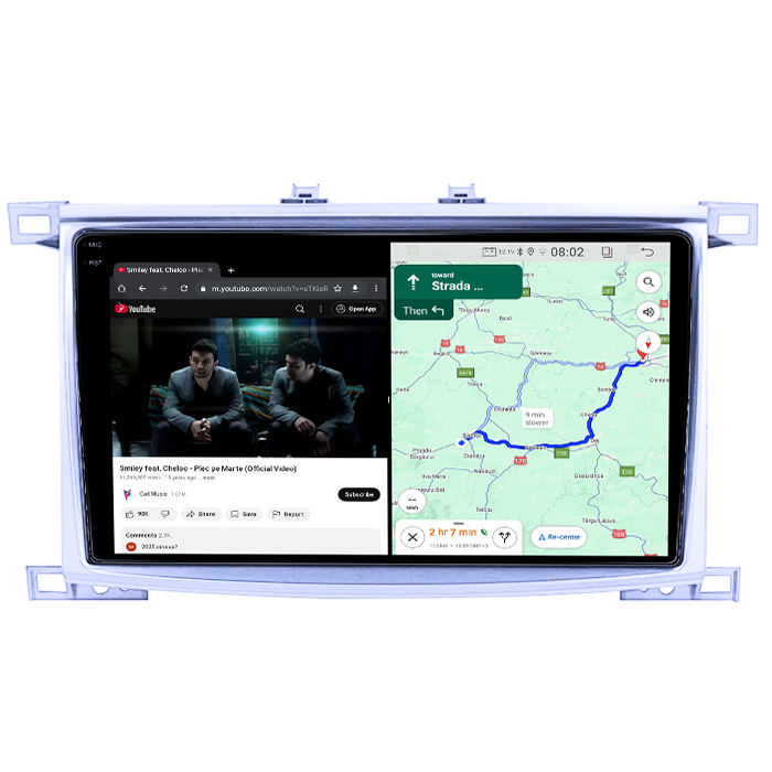 Navigatie dedicata Toyota Land Cruiser 2005, 4GB RAM 64GB ROM, Quad Core, Display 10.1" QLED 1K, Carplay, Android 14, Bluetooth, Magazin Play, Suport Camere AHD [6]