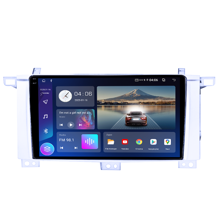 Navigatie dedicata Toyota Land Cruiser 2005, 4GB RAM 64GB ROM, Quad Core, Display 9" QLED 1K, Carplay, Android 14, Bluetooth, Magazin Play, Suport Camere AHD [4]