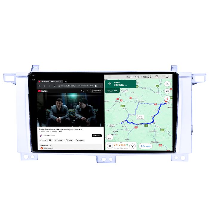 Navigatie dedicata Toyota Land Cruiser 2005, 4GB RAM 64GB ROM, Quad Core, Display 9" QLED 1K, Carplay, Android 14, Bluetooth, Magazin Play, Suport Camere AHD [6]