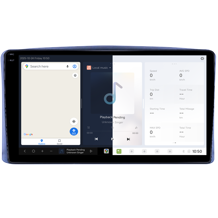 Navigatie dedicata Toyota Land Cruiser 100 1998-2007, DUDU3, 4GB RAM 64GB ROM, Octacore, Platforma 8581, Android, Display QLED 9", DSP, Carplay&AndroidAuto [2]