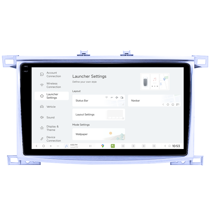 Navigatie dedicata Toyota Land Cruiser 2005, DUDU3, 4GB RAM 64GB ROM, Octacore, Platforma 8581, Android, Display QLED 10", DSP, Carplay&AndroidAuto [5]