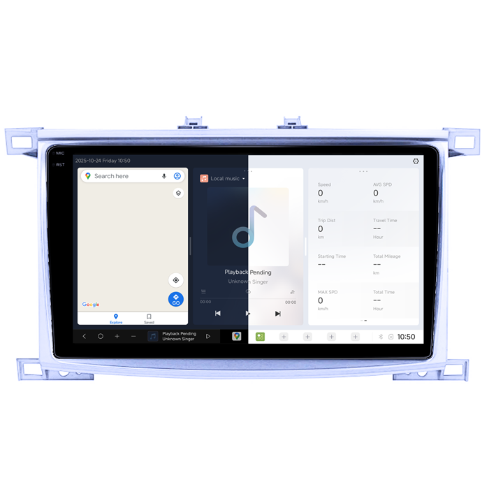 Navigatie dedicata Toyota Land Cruiser 2005, DUDU3, 4GB RAM 64GB ROM, Octacore, Platforma 8581, Android, Display QLED 10", DSP, Carplay&AndroidAuto [2]