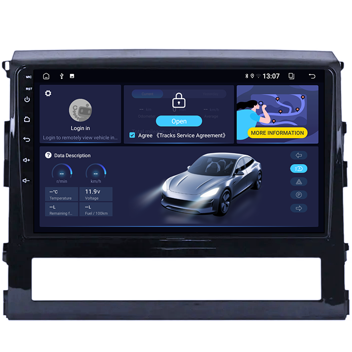 Navigatie dedicata Toyota Land Cruiser 2015+, 4GB RAM 32GB ROM, Octacore, Android 14, Display QLED 9", DSP, Carplay&Android Auto, SIM 4G, Bluetooth, Ventilator Activ [3]