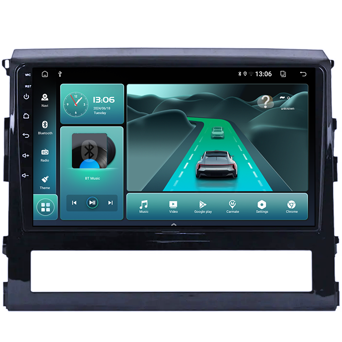 Navigatie dedicata Toyota Land Cruiser 2015+, 4GB RAM 32GB ROM, Octacore, Android 14, Display QLED 9", DSP, Carplay&Android Auto, SIM 4G, Bluetooth, Ventilator Activ [2]