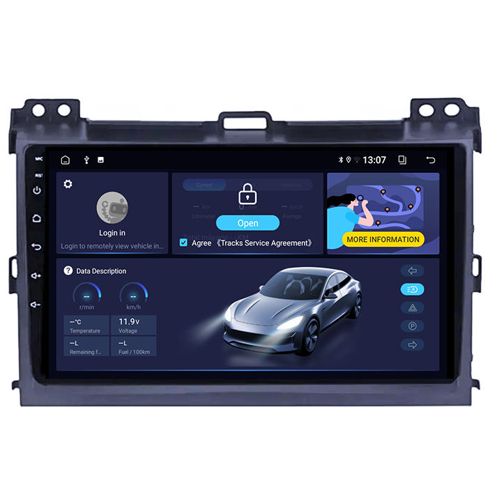 Navigatie dedicata Toyota Land Cruiser J120 Prado 2003-2009, 8GB RAM 128GB ROM, Octacore, Platforma TS18, Android 13, Display QLED 9”, Suporta camera 360º, DSP, Carplay&Android Auto, SIM 4G, Ventilato [4]