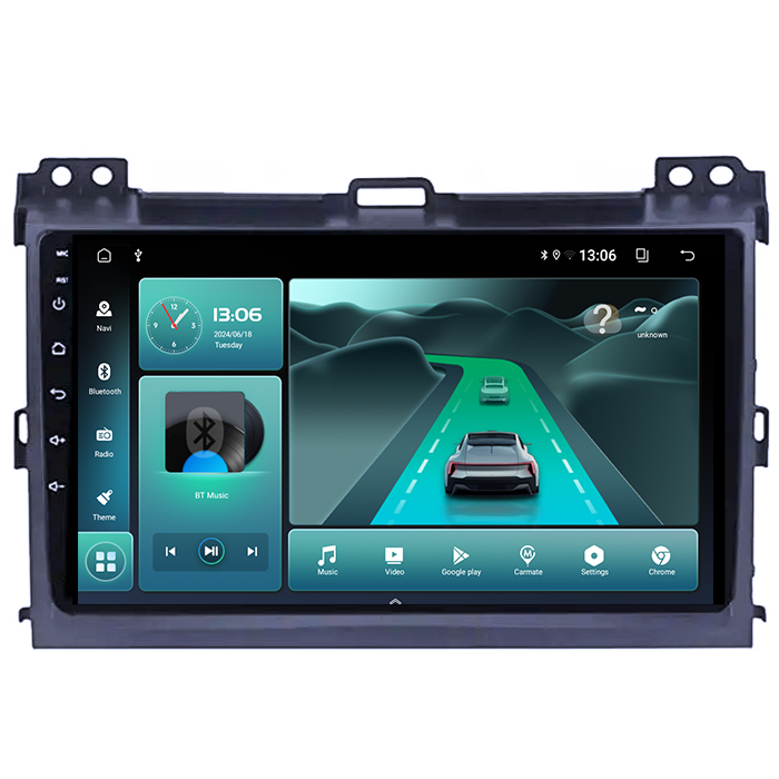 Navigatie dedicata Toyota Land Cruiser J120 Prado 2003-2009, 8GB RAM 128GB ROM, Octacore, Platforma TS18, Android 13, Display QLED 9”, Suporta camera 360º, DSP, Carplay&Android Auto, SIM 4G, Ventilato [2]